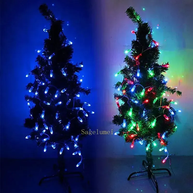 50 Uds DC 5V 12V WS2811 módulo de luz de píxel LED a todo Color F12mm IP68 impermeable RGB Color Digital LED cadena decoración de fiesta y Festival