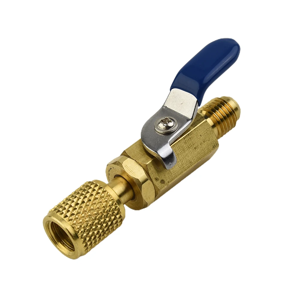 Brand New Practical Useful Straight Ball Valves Hose Barb Random Color Replacement For HVAC 1/4\