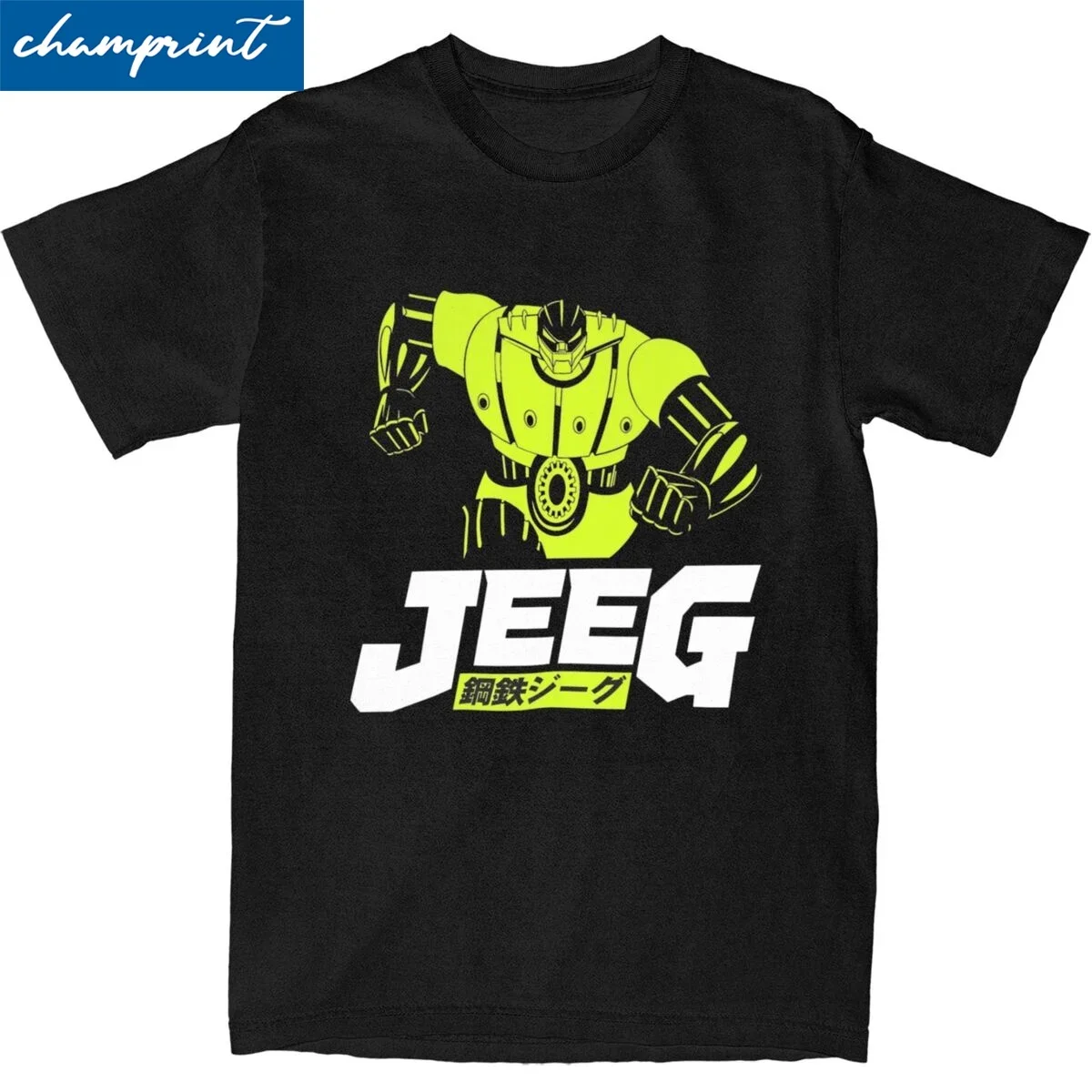 Mecha Anime Koutetsu Steel Jeeg Robot T-Shirt For Men Women Cotton Clothing Vintage Mazinger Z Round Neck Short Sleeve