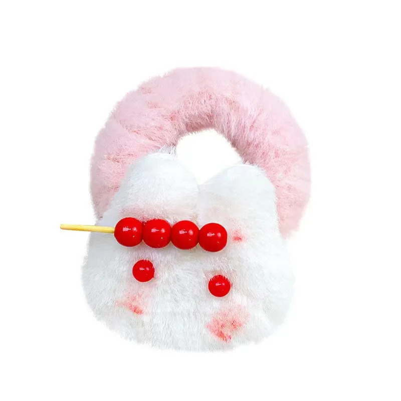 Gourd Bunny Hair Ring Hairpin Girl Soft Cute Hair Rope Student Pony Tail Hair Accessories