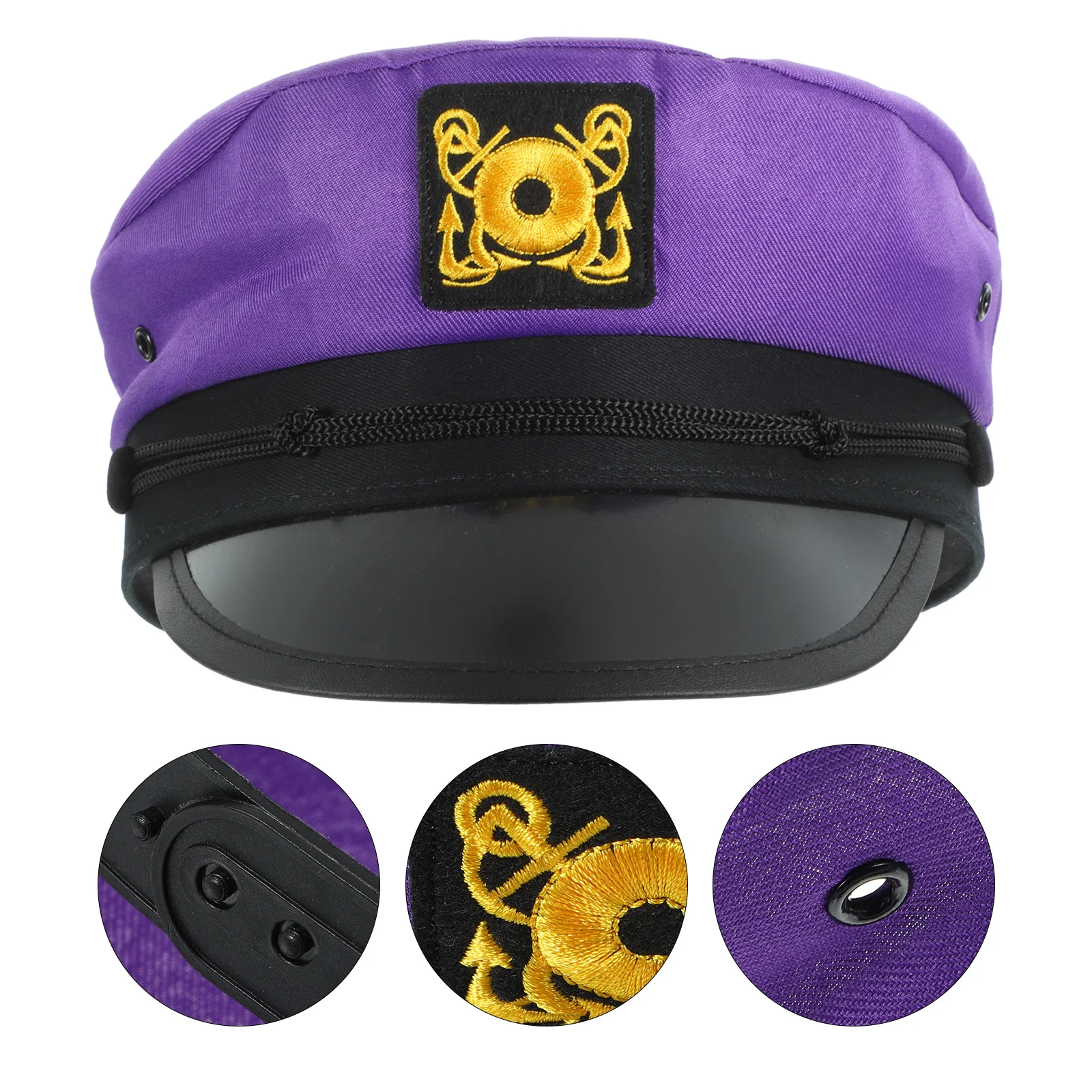 Matrosenhut für Erwachsene, leicht, atmungsaktiv, Kapitänskappen für Männer und Frauen, Party-Thema, Cosplay, Bootsdeck, Kostümzubehör