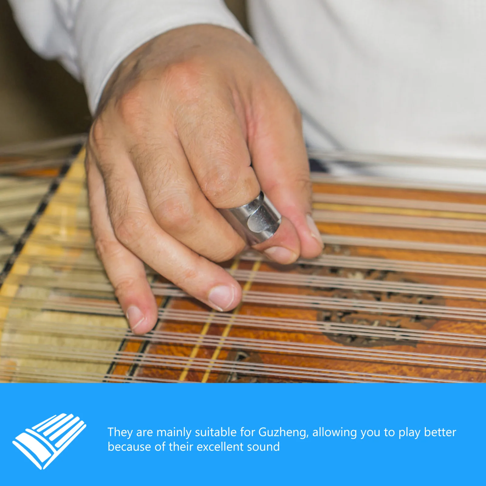 

10 Pcs Guzheng Strings Stringed Instrument Accessories Replacement Parts Durable Metal St Tension Beautiful Sound