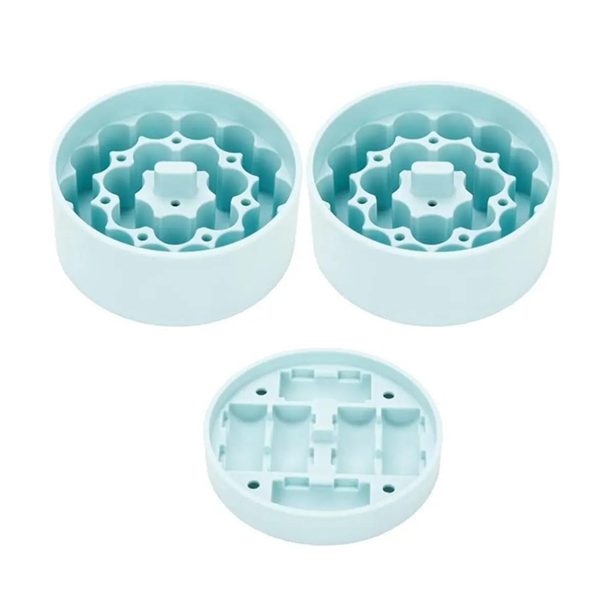 ABFW Silicone 3ml Vial Insert (1 Short +2 Tall) for Food Jars,Vial Insert Peptide Storage for 32/25/18oz