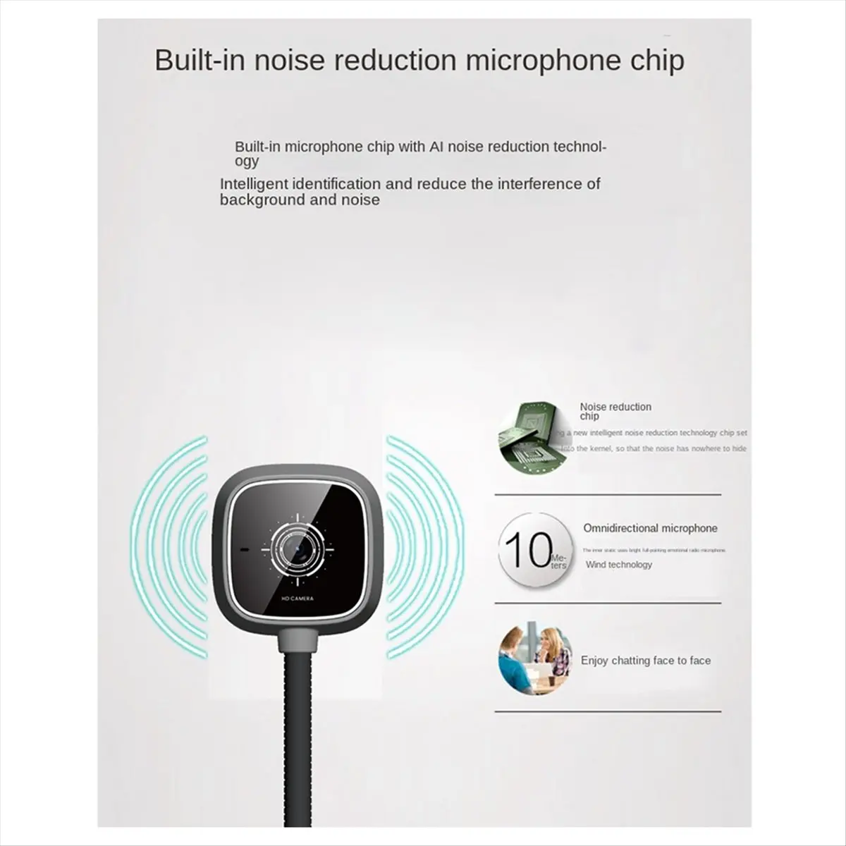 A99X Webcam HD Web Camera Built-in Microphone USB Plug Web Cam for PC Computer Laptop Desktop Free Drive Household Camera