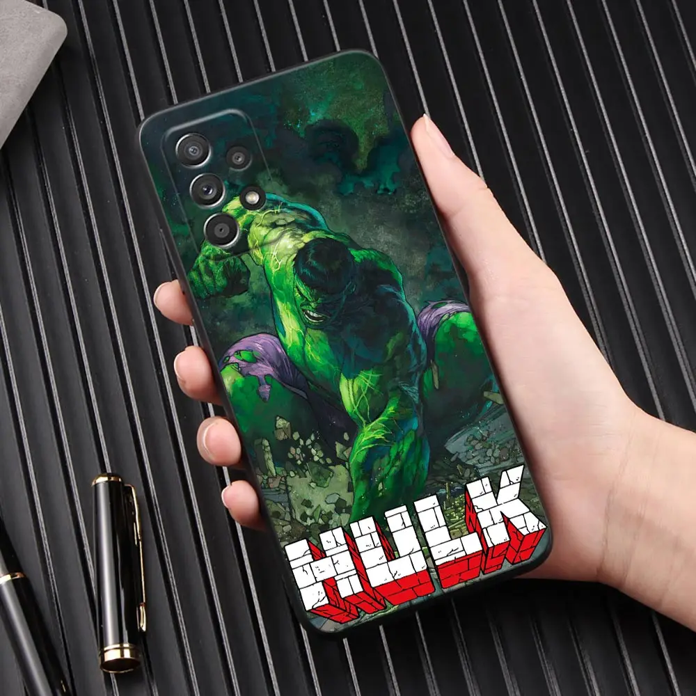 Marvel Hulk The Green Giant Cover Galaxy A53 5G Case For Samsung A54 A52 A52S A51 A71 A73 A72 A41 A42 A91 A31 A32 A33 Back Cases