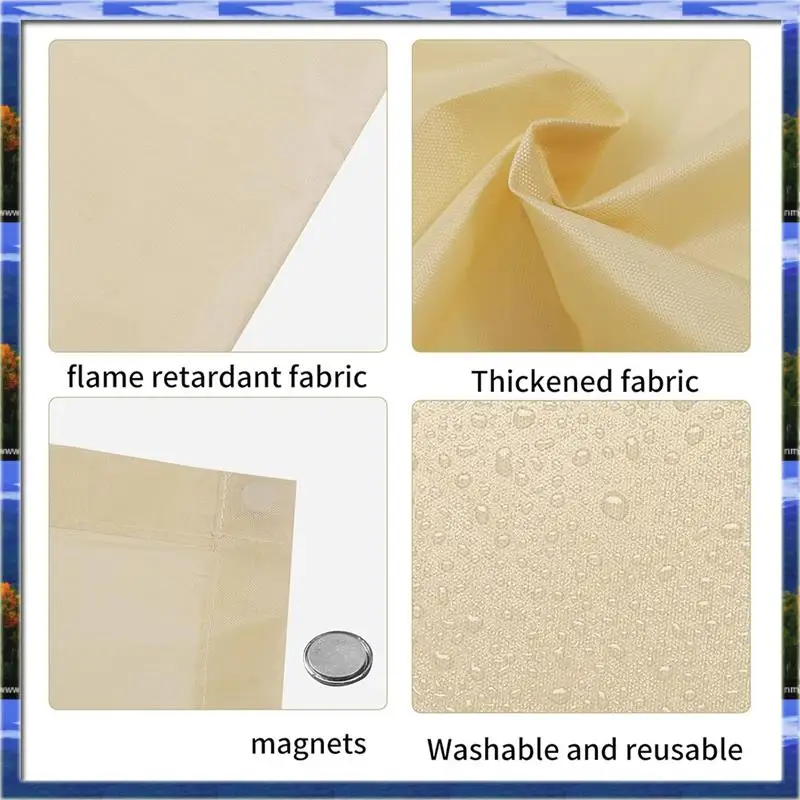 

LJL 4Pcs Fluorescent Light Covers Light Covers For Ceiling Lights For Classroom, Office, Hospitals, Home Khaki