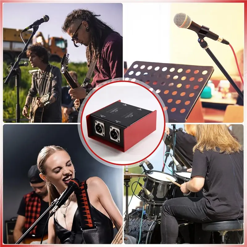 A69P-Wired Dynamic Handheld Microphone 48V Amplifier Portable Personal Headphone Monitoring Amplifier Volume Control