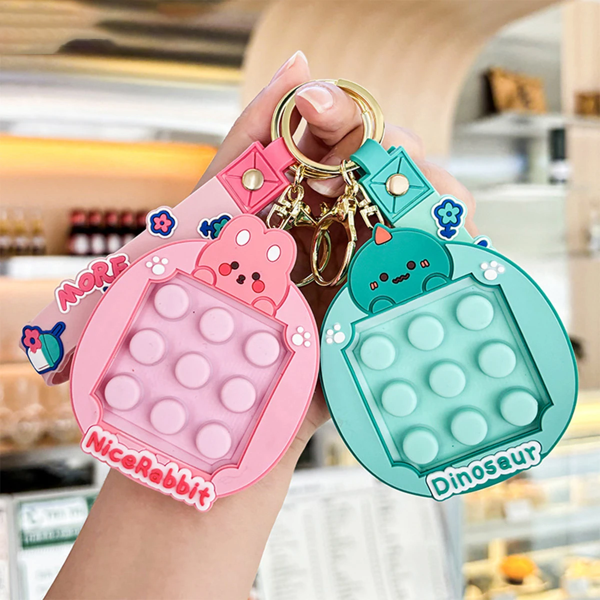 Stress Relief Animal Pinch Keychain Pendant Wholesale Exquisite Vent Toys Bag Key Chain Charm Small Gifts Fashion Accessories