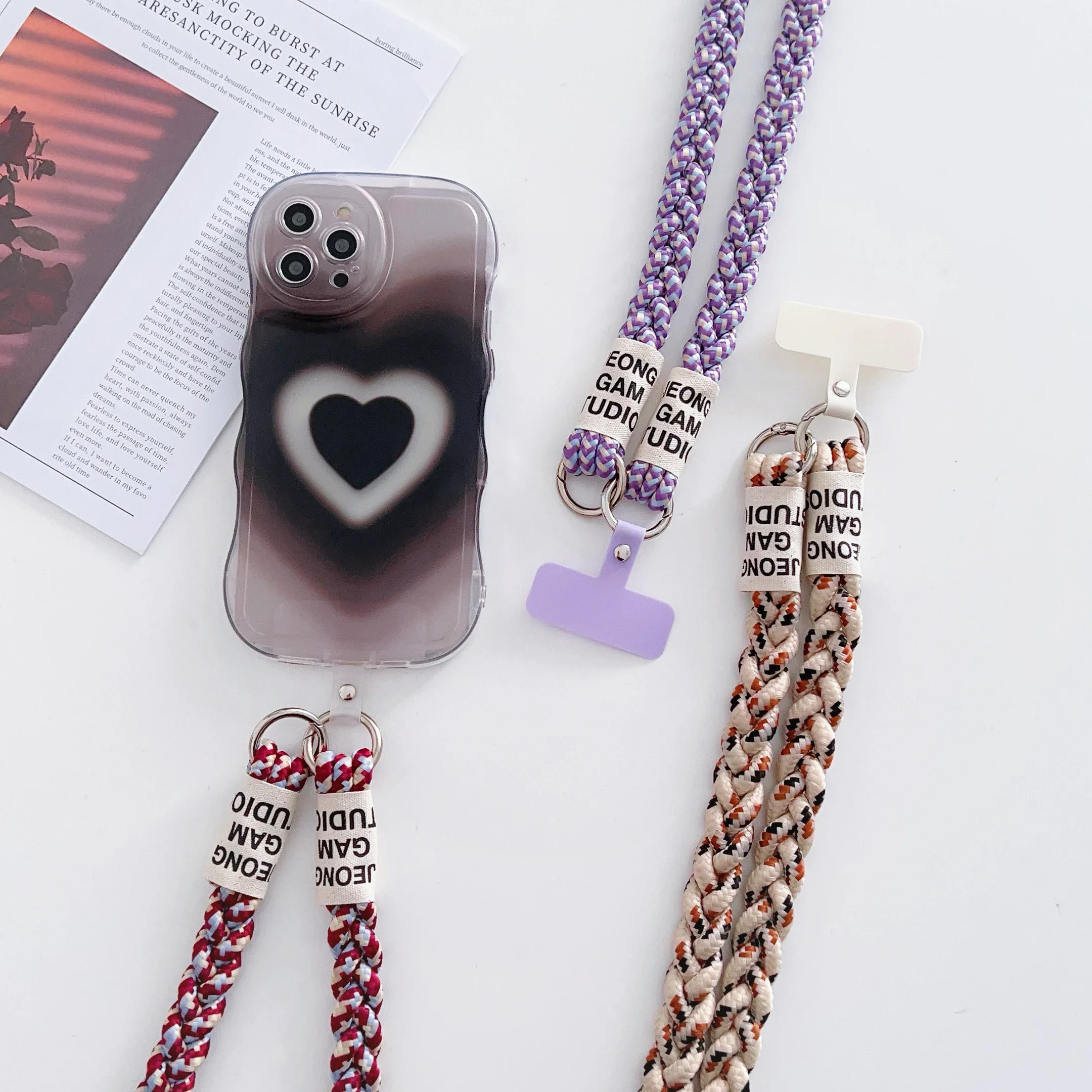 New Hand-woven Bold Twist Mobile General Hang Rope Worn on The Rope Shoulder Belt Rope Neck Rope Safety Against The Rope