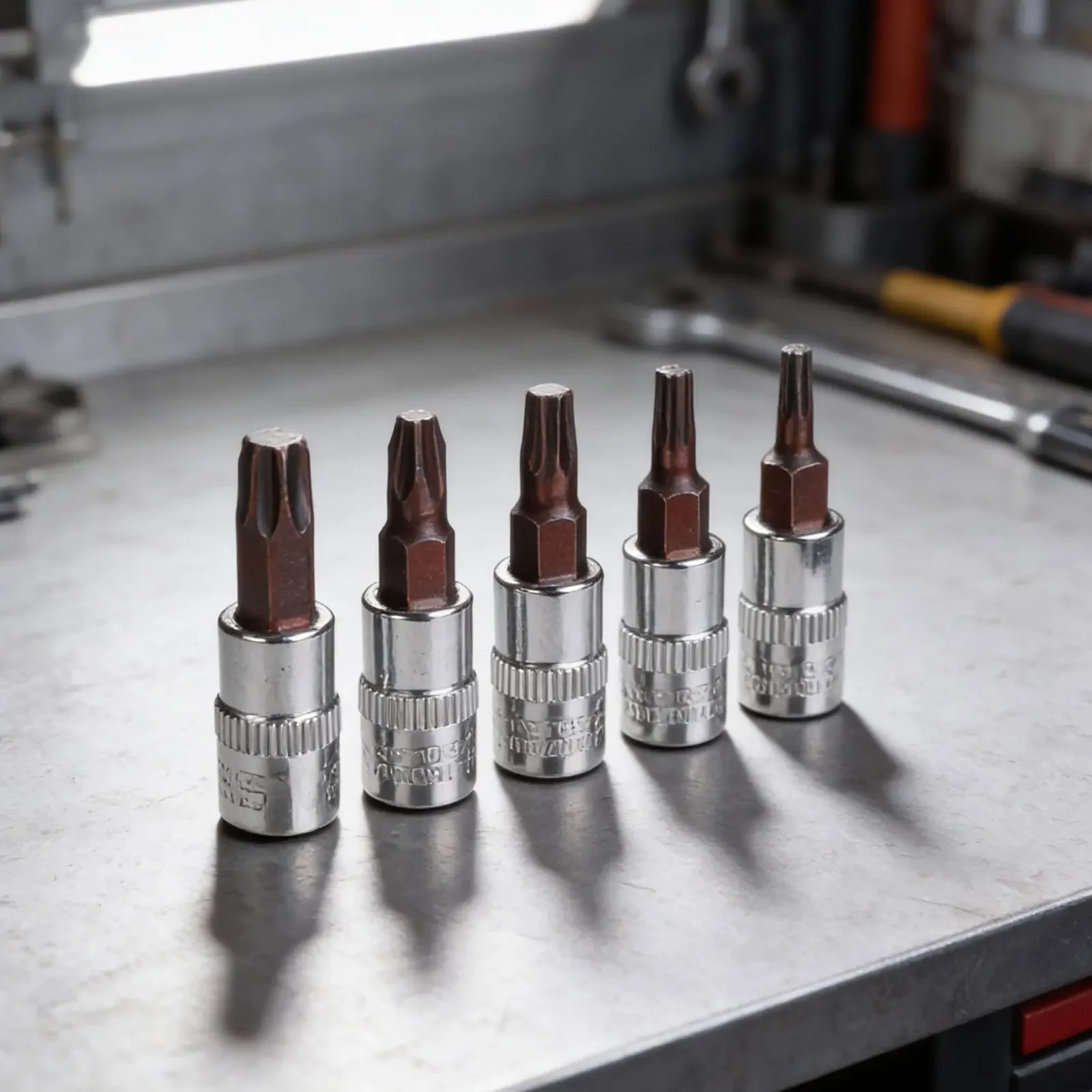 5 For Torx Screwdriver Bits For T15 For T20 For T25 For T30 T40 1/4 Inch Drive Socket Head Tool Alloy Steel Construction - view 5