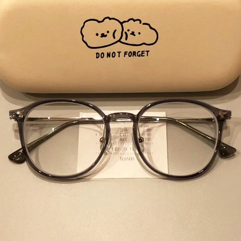 Oval Frame Glasses …