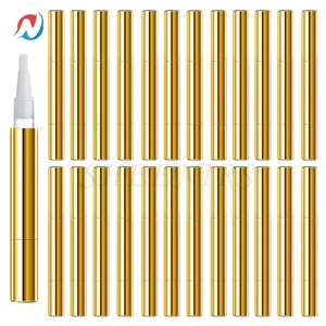 Sheenirs 5/10/24pcs 3mlゴールドツイストペン空のネイルオイルペン 12ベストセールスリップオイルコンテナ-8