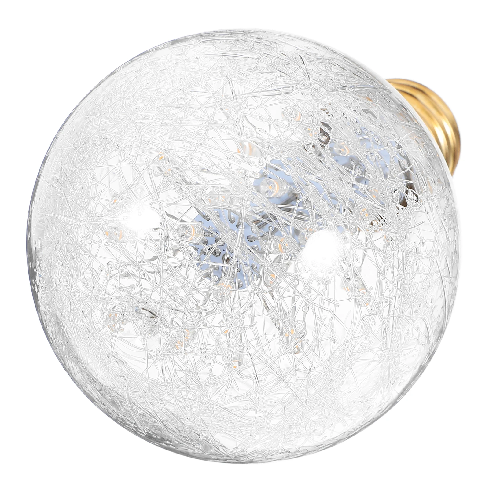 

Gypsophila LED Bulb Vintage Round Large Lighting Transparent Glass Decorative Retro Warm Light E27 Socket Night Lamp