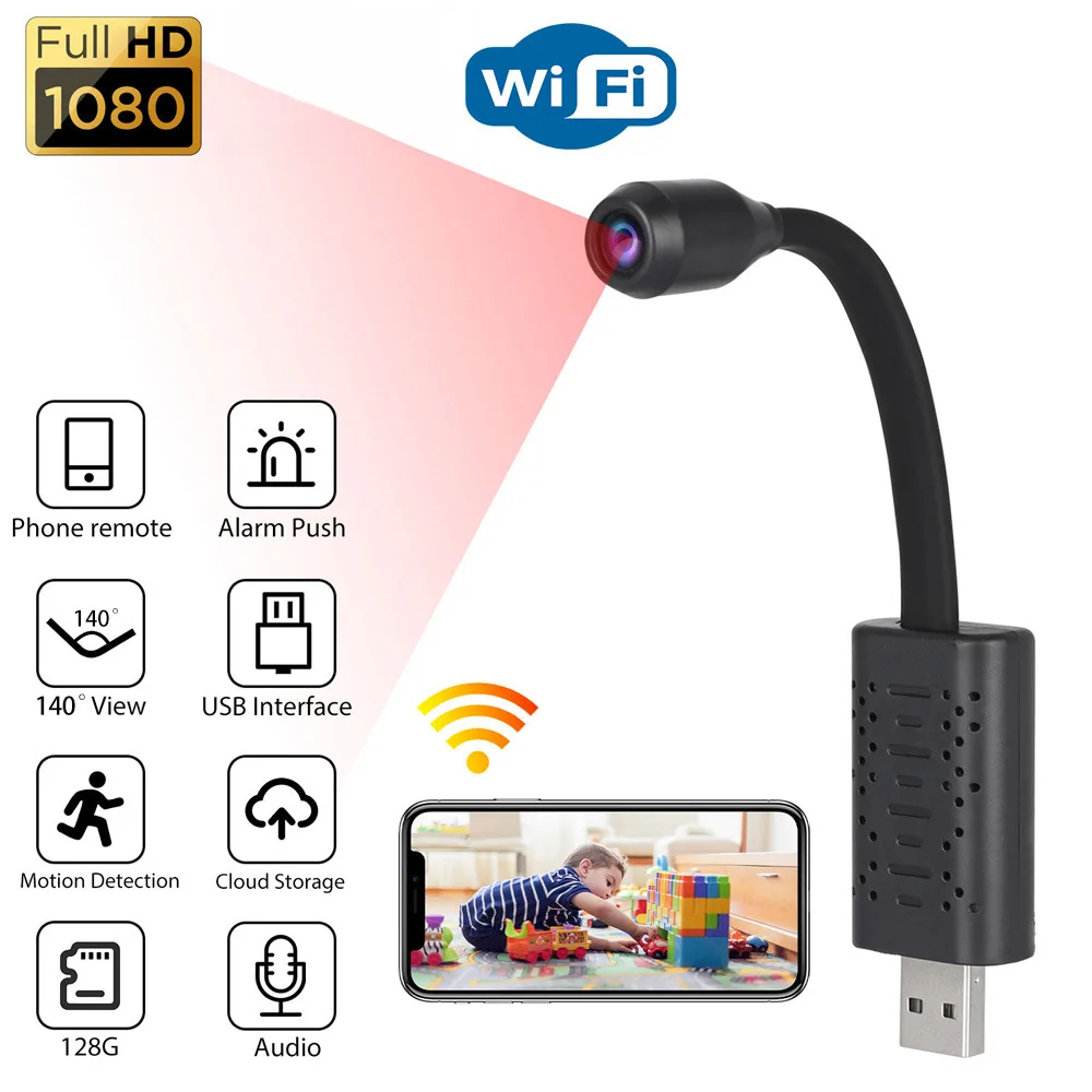 

1080p high-definition camera (plugged in and connected to mobile phone), wireless remote monitoring, high-definition indoor