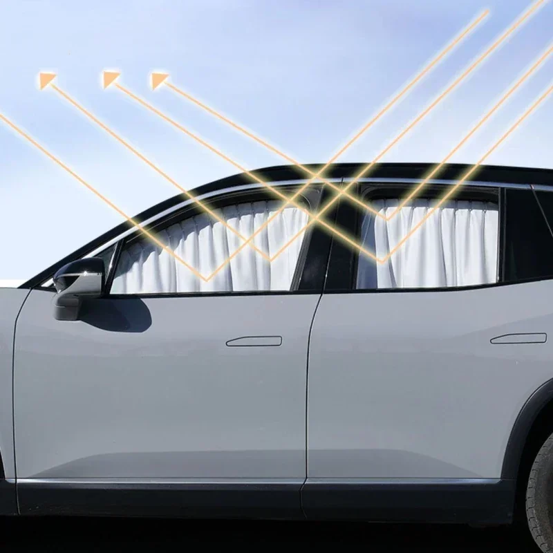 

Солнцезащитная шторка на боковое окно для Tesla Model 3/Y/3 + трек в стиле кемпинга, солнцезащитный крем, изолированная занавеска, автомобильные аксессуары 2025