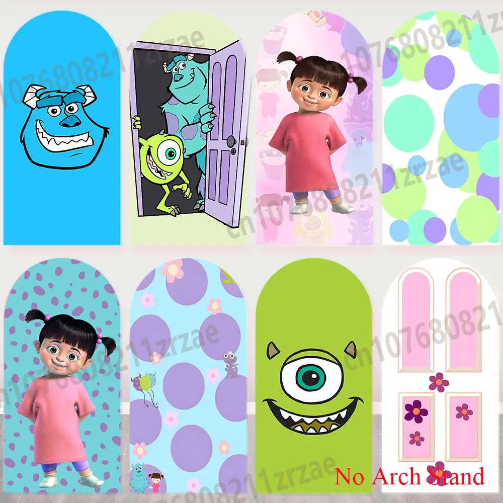 

Arch Cover Monsters University Backgrounds Boys Girls Birthday Party Cartoon Decorations Banner Kids Photography Backdrop Props