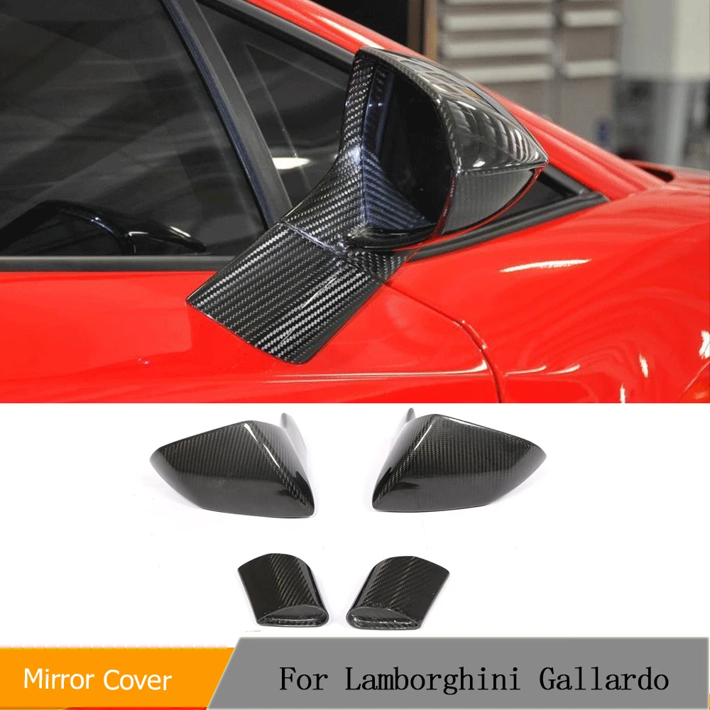 

Side Mirror For Lamborghini Gallardo LP550 LP560 LP570 2008 - 2014 Dry Carbon Fiber Replacement Car Rear View Side Mirror Cover