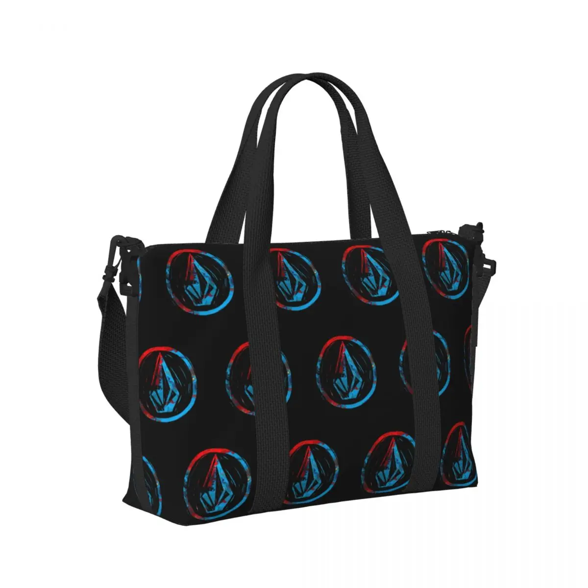 Custom Volcoms Logo Tote Bag for Women Large Capacity Gym Beach Travel Bags