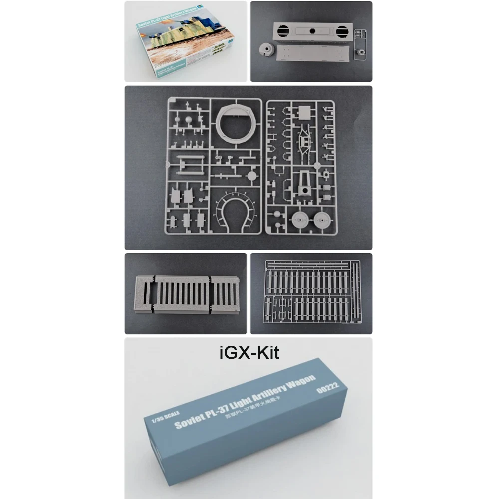

Trumpeter 00222 1:35 Scale Soviet PL37 PL-37 Light Artillery Wagon Armoured Locomotive Toy Plastic Assembly Building Model Kit