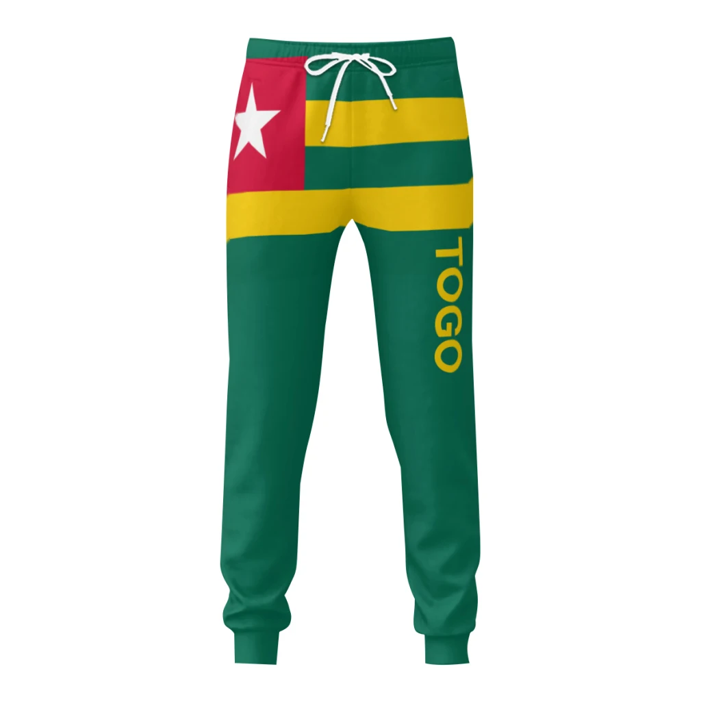 Mens Sweatpants Togo Flag Pants with Pockets Joggers Soccer Football Multifunction Sports Sweat With Drawstring