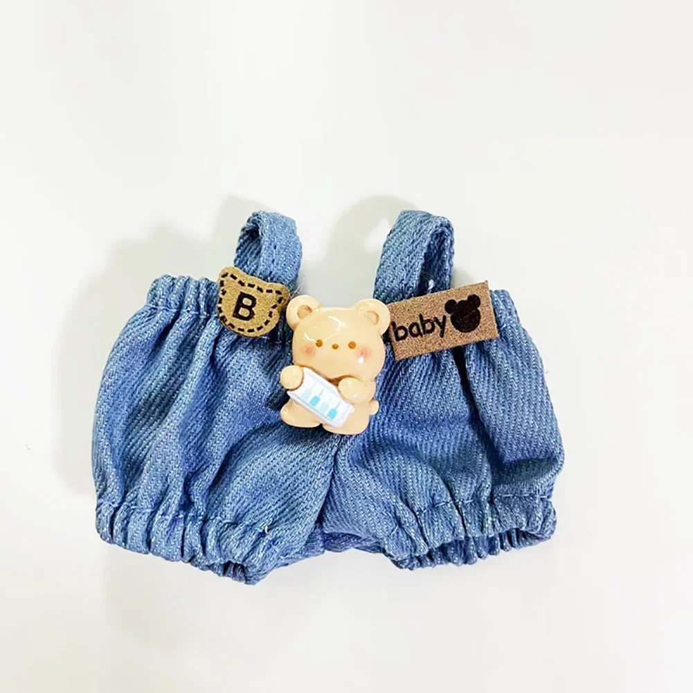 Mini Plush ตุ๊กตาเสื้อผ้าชุดอุปกรณ์เสริมสําหรับเกาหลี Kpop Exo Labubu V1 V2 Idol Overalls เสื้อผ้าของขวัญ