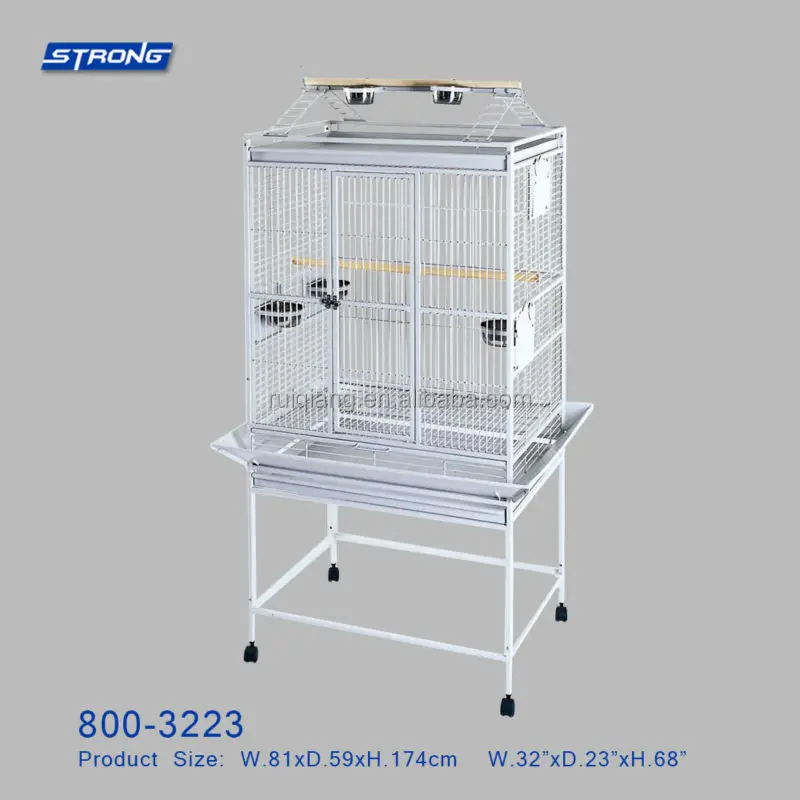 

Large Luxury Design Metal Products Parrot Cage Bird Cage With Wheels 800-3223