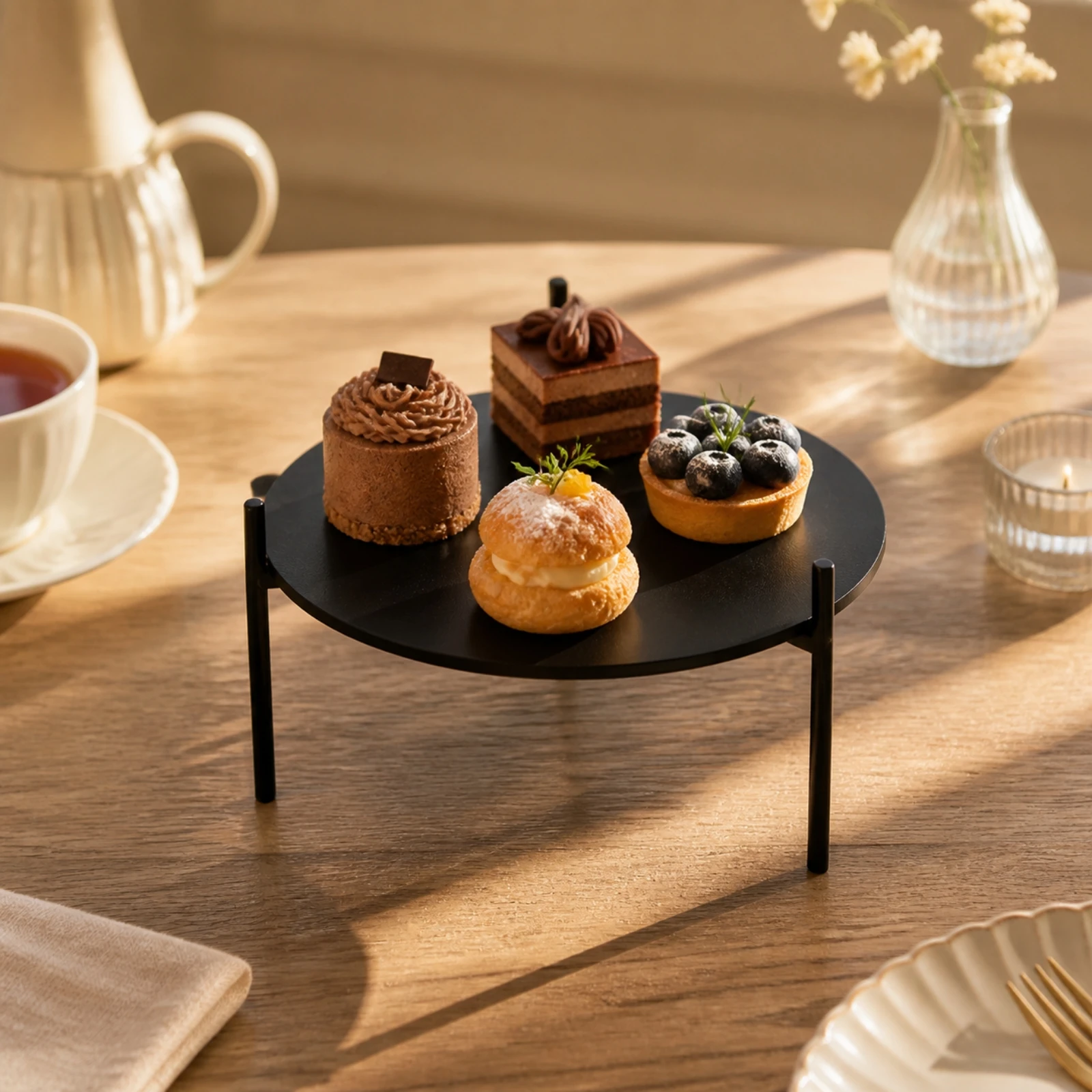 Rak Pajangan Makanan Penutup A - Display Risers Set ulasan dan harga