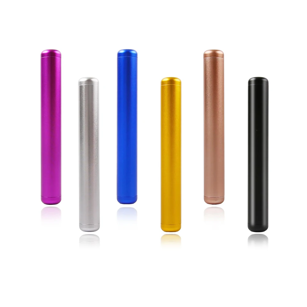 1Pcs Smell Proof Waterproof Cigarette Holder 110MM Aluminum Cigar Airtight Container Travel Storage Tube Smoking Accessories