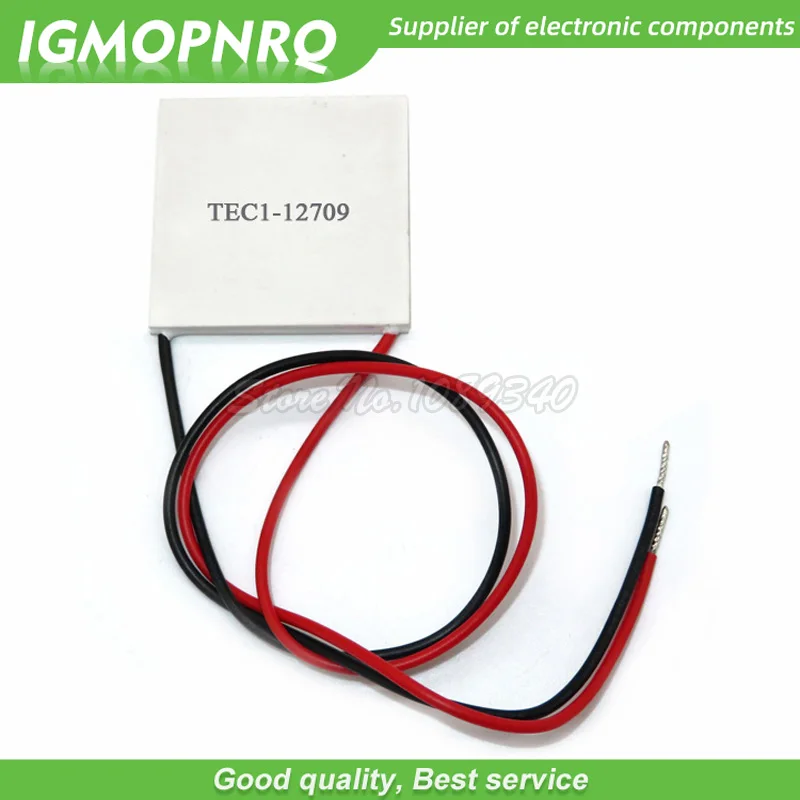 Refrigerador Termoelétrico Peltier, Módulo Elemento, Dissipador, Placa de Resfriamento, TEC1-12709, TEC1, 12709, 12V, 9A, 40x40mm, 1Pc