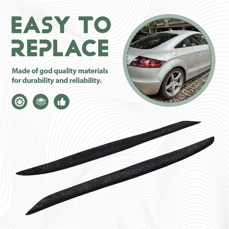

Gloss Black Car Headlight Eyelids For TT 8J 2006-2014- High-Quality Auto Parts