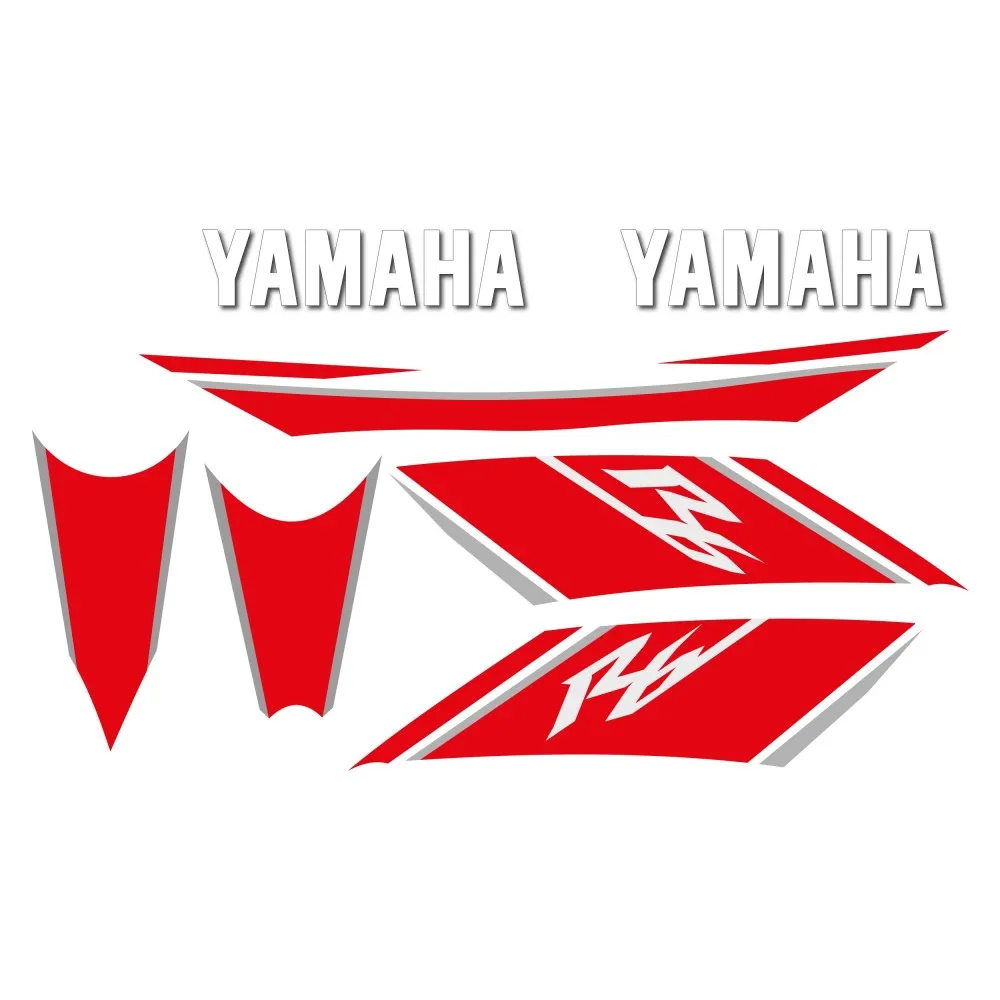 Motorbike road compatible sticker kit White Yamaha YZF R6 2008