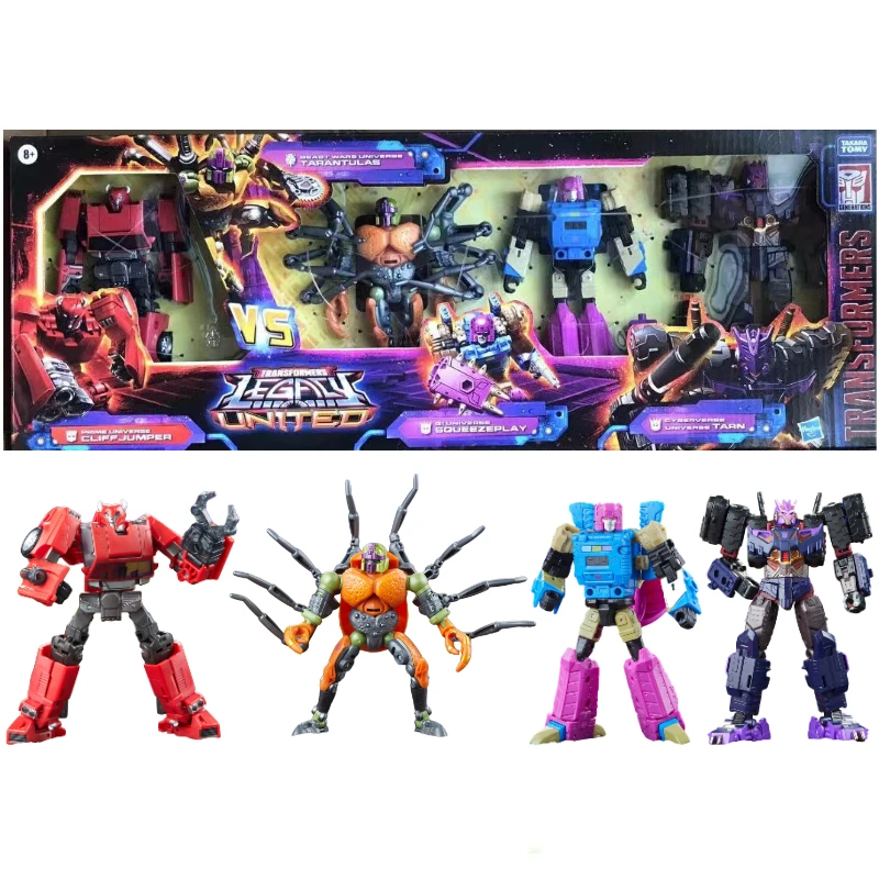 Takara Tomy-Transformers G Series قناة تحالف أسطورية ، مبارزة الهدف ، مجموعة من أربعة أشخاص ، شخصية أنيمي قابلة للتحصيل ، متوفرة بالمخزون