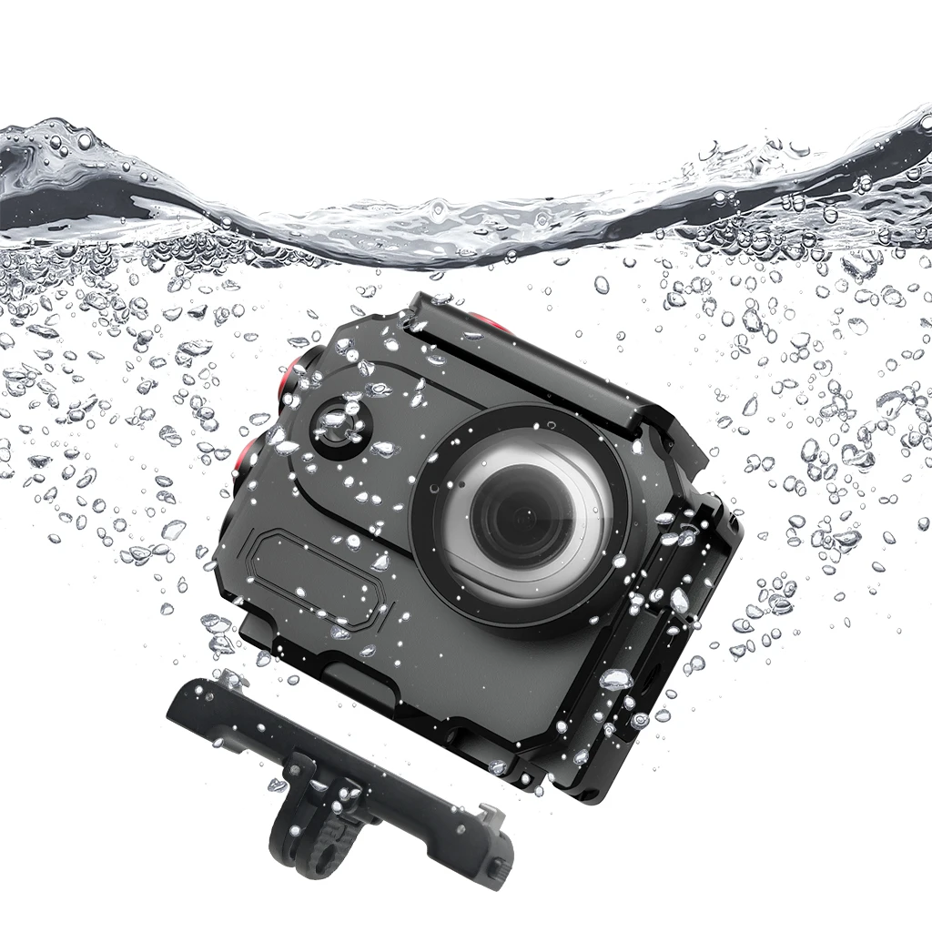 

Aluminum Alloy 80meters Waterproof Housing Case For Insta360 GO 3 GO3S Underwater Diving Housing Protective Cage Camera Shell