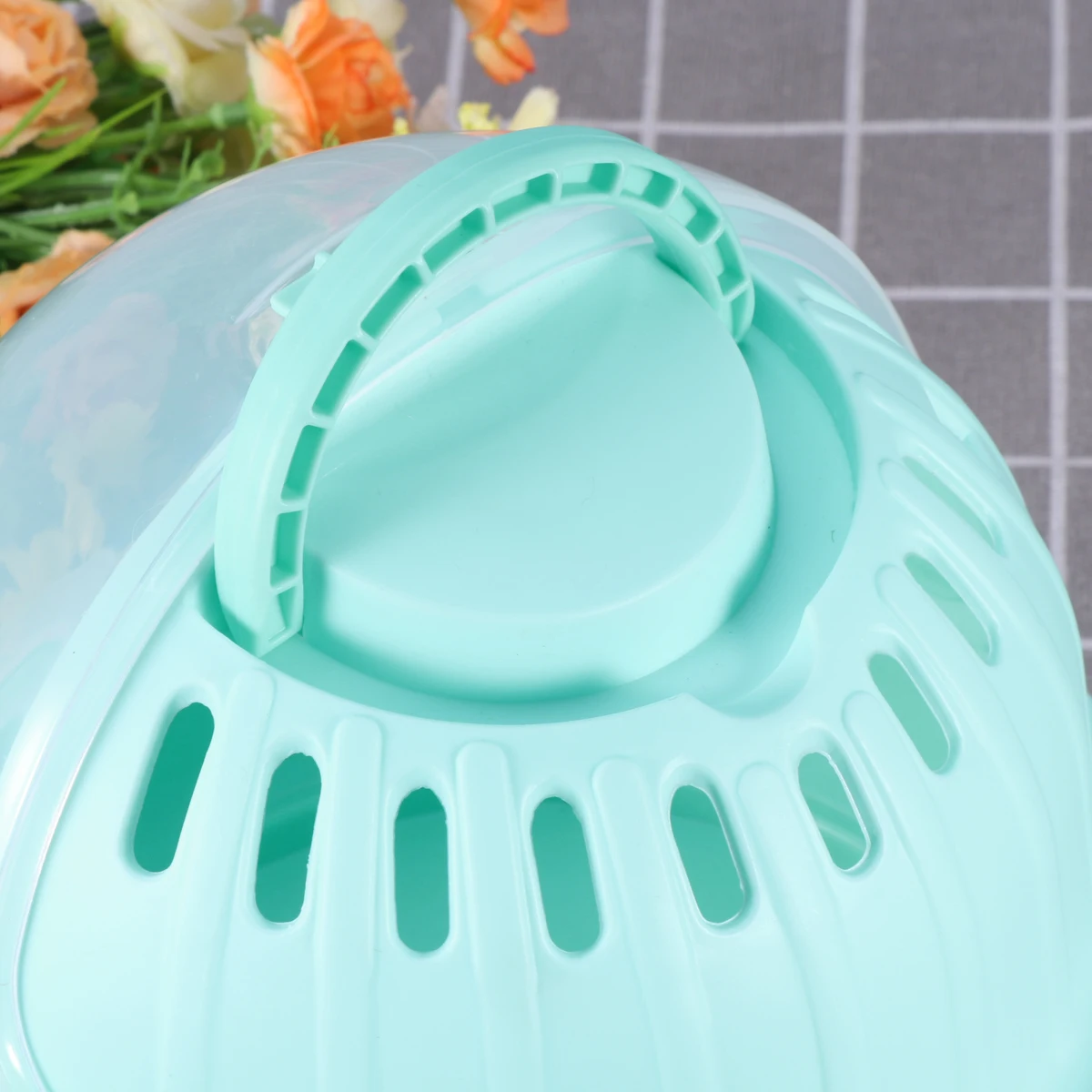 

Comfortable Bright Hamster Carrier Portable Outdoor Cage With Water Bottle Safe Material Pet Supplies
