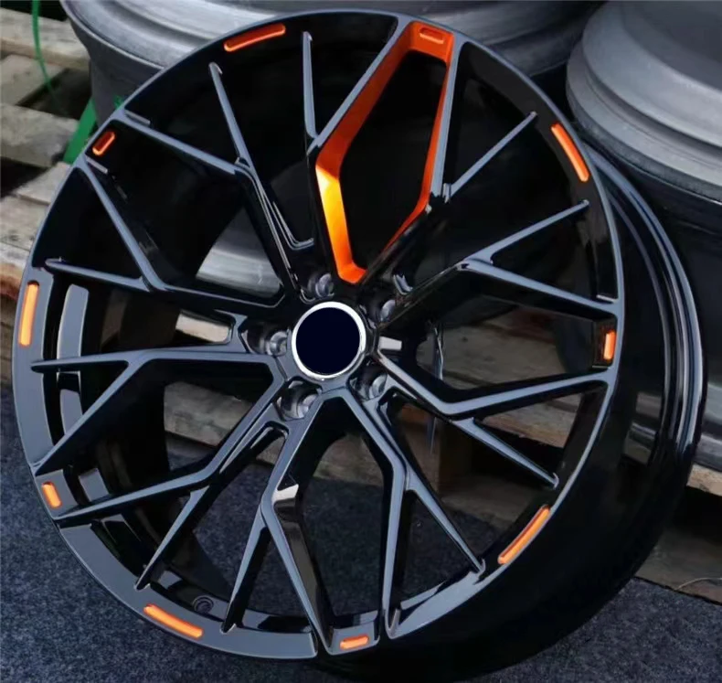 17 18 19 20 21 22 23 24 Inch Black Gold 1 Piece 2 Piece Luxury Custom Forged Alloy Wheel Rims Universal Tuning Cars