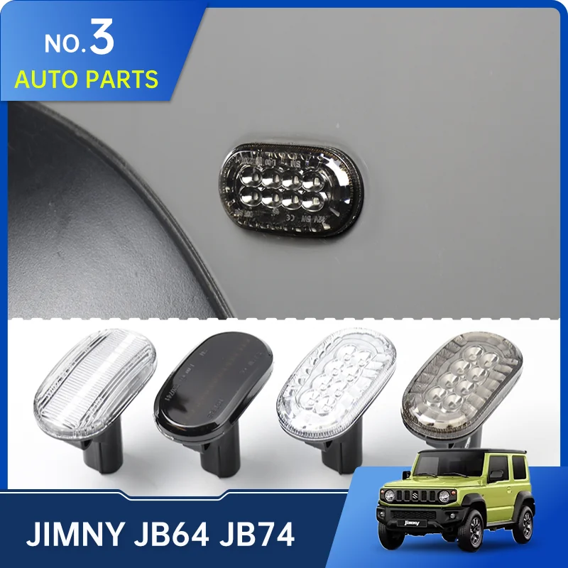 Indicador lateral de señal de giro para Suzuki, repetidor de luz Led para Suzuki Jimny JB64 Sierra JB74W 2019 2022, accesorios exteriores, 2 piezas