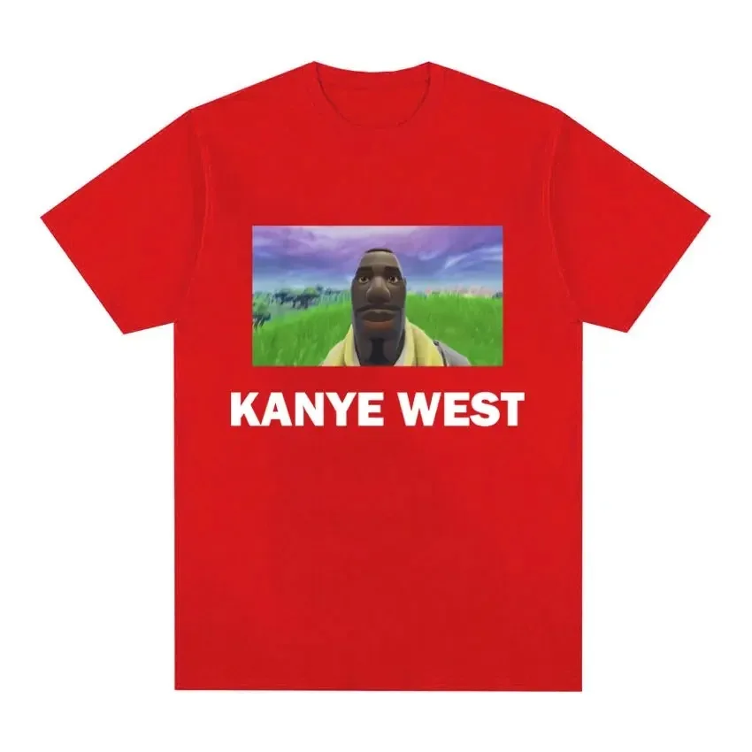 Lucu Kanye West Meme T Shirt Grafis pra Wanita Hip Hop Gaya Humor T Shirt Mode Vintage longan Pendek koszulka Streetwear