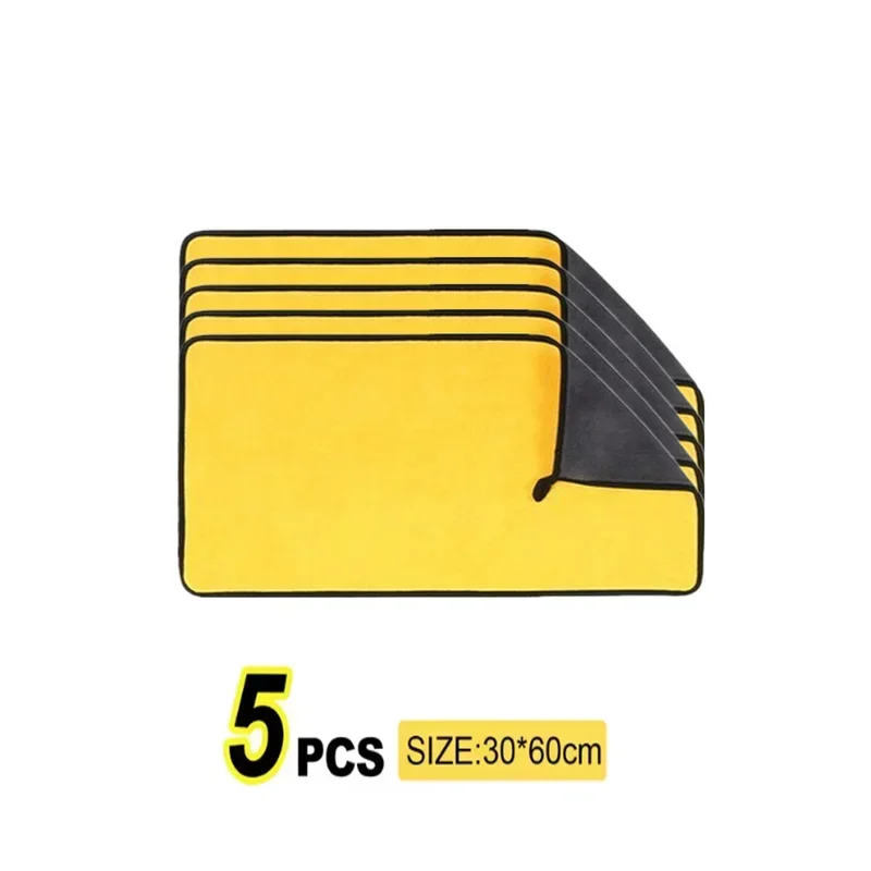 منشفة غسيل - 30 × 30/40/60 سم، ناعمة، محشوة، قماش للتنظيف/التجفيف، قماش تفاصيل العناية #3