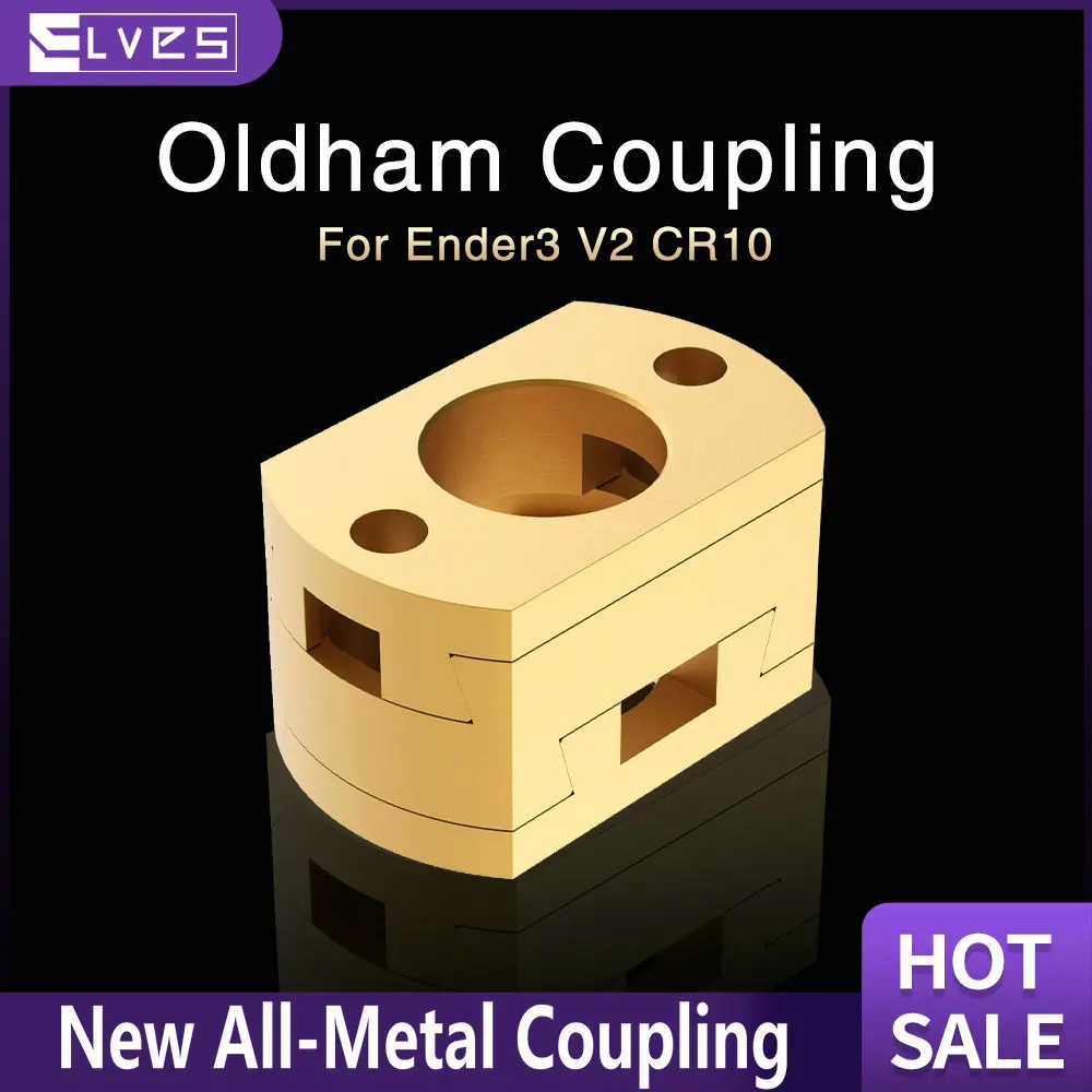 

ELVES Oldham Coupling For Upgrade CR10 S4 S5/ CR10S PRO/ Ender 3 Pro V2 3S Z-Axis Spiral Hot Bed Coupling