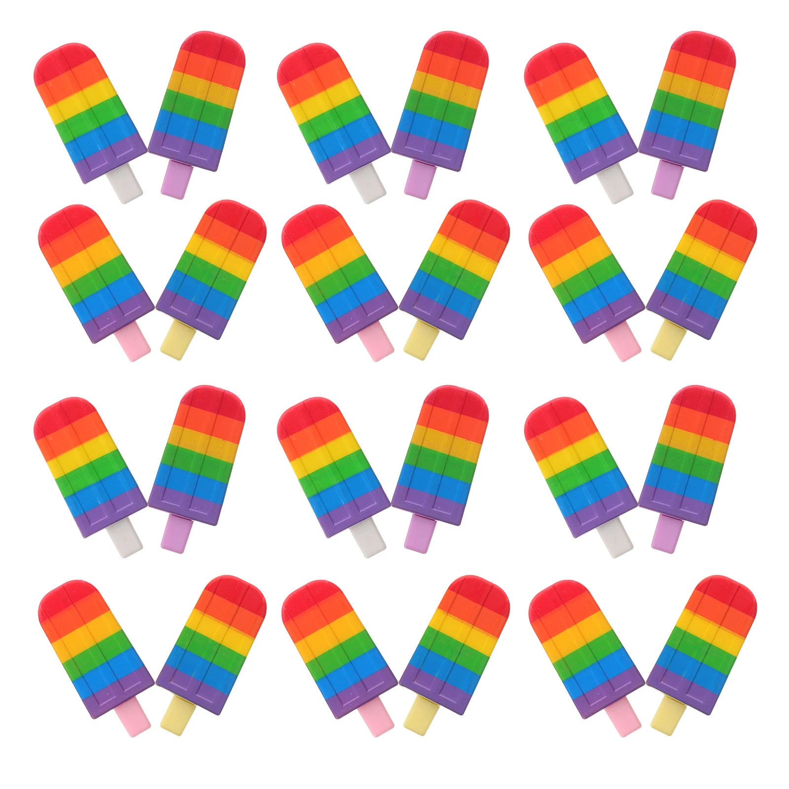25 قطعة من أقلام الآيس كريم الإبداعية المكتبية البلاستيكية على شكل كرتوني #5