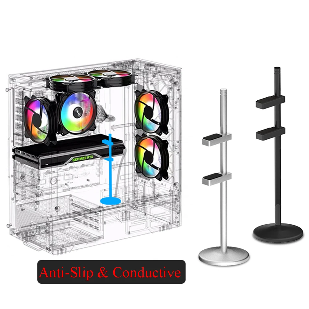 

EATX ATX Chassis Graphics Card Stand Holder MATX ITX Desktop Computer Gaming Case DIY Aluminum Bracket Jack Support Bracket