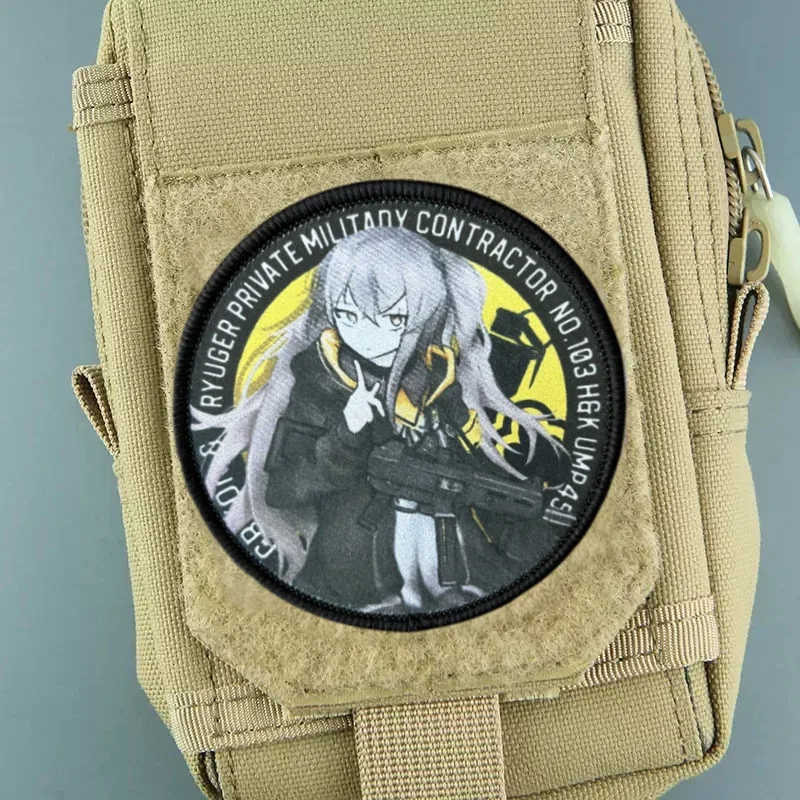 Anime Print Patch on Clothing Tactical Morale Badge Hook Loop Military Patches Backpack Armband Sticker 3