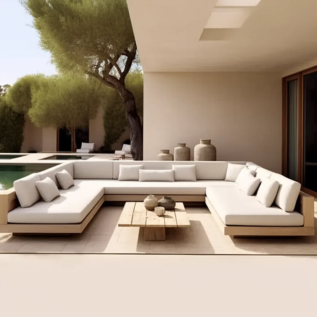 

Sofa Couch Set Garden Sets Outdoor Furniture Teak Wood Modular Sofa