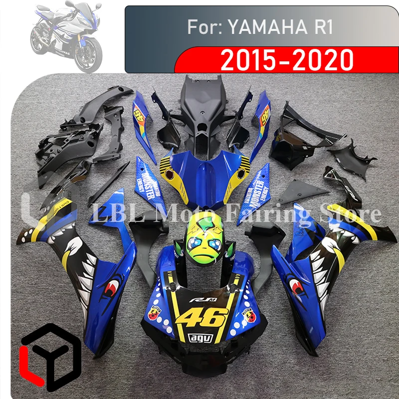 

Motorcycle ABS Injection Bodywork Fairing Kit For YAMAHA YZF R1 YZFR1 2015 - 2020 Motorcycle Shell Fairing Spoiler Bodywork