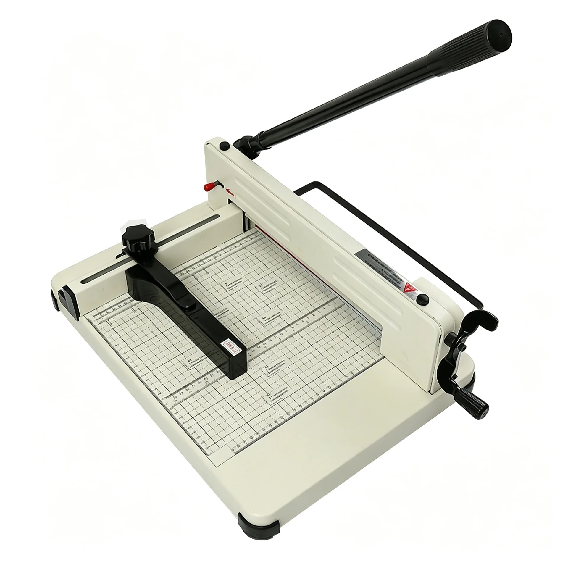 Manual Heavy Duty Guillotine Paper Cutter A4 Metal Desktop Trimmer with 315mm Cutting Length and 400 Sheet Capacity for Office