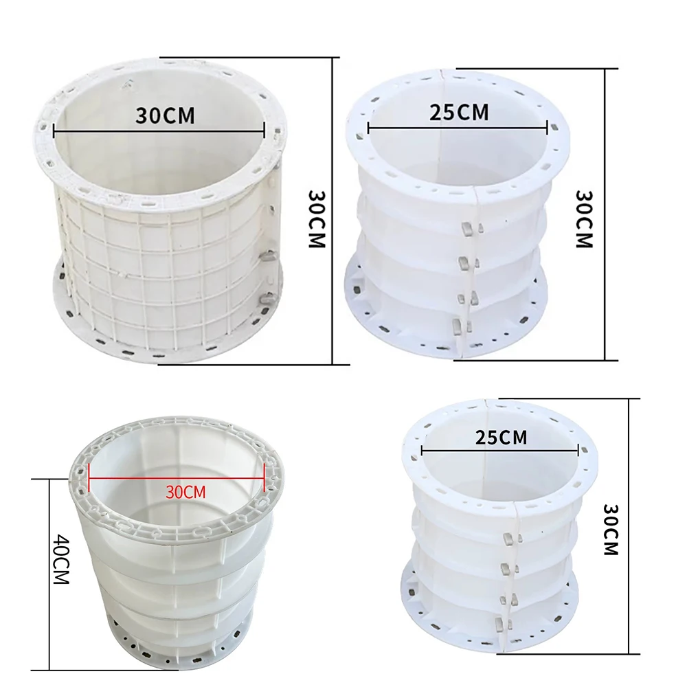 Photovoltaic pile pier mold solar base plastic mold cylindrical mold lightning pier counterweight block plastic mold