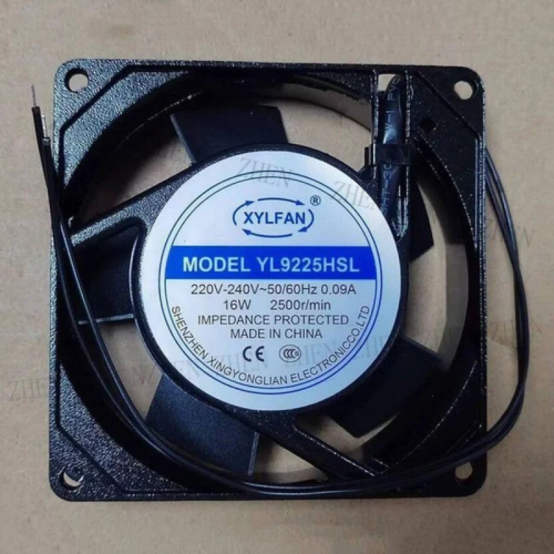 

Y 1PC New for XYLFAN YL9225HSL 220V-240V 0.09A 2-Wire Cabinet Cooling fan # QW.