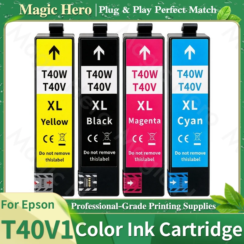 T40V1 T40V2 T40V3 T40V4 Compatible Color Ink Cartridges For Epson SC-T5170 SC-T5170M SC-T3170 SC-T3170M SC-T2170 Printer