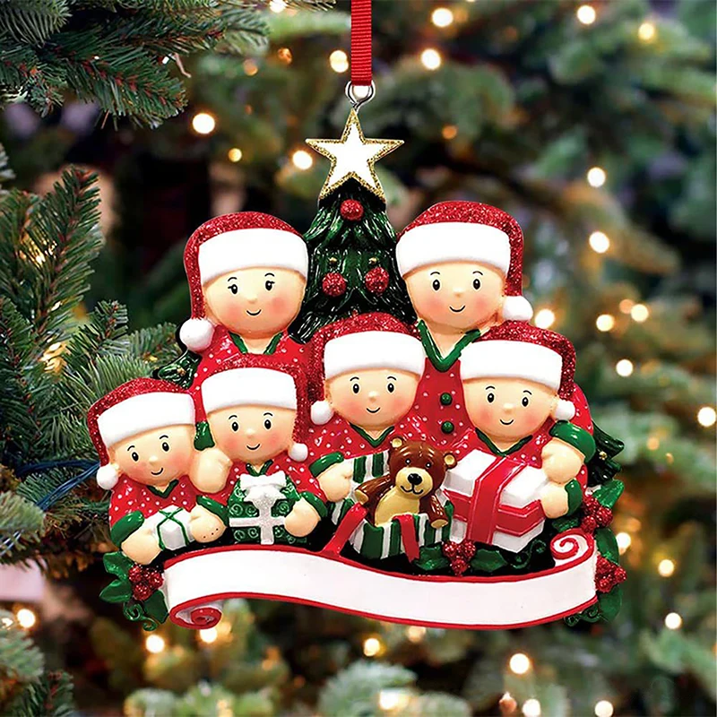 New Christmas Pendant DIY Personal Family Christmas Decorations For Home Navidad Christmas Tree Hanging Ornament New Year