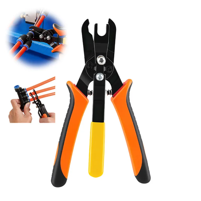 LOZLIN Pneumatic Disconnect Pliers Tool Set Push to Connect Fittings Removal Pliers Air Hose Disconnect Tool for Maintenance